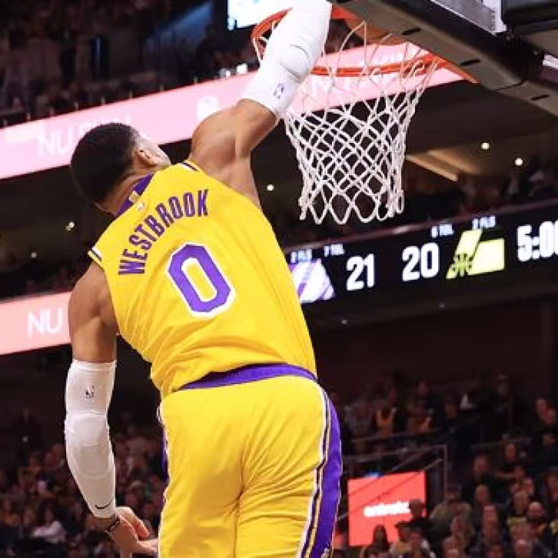 Russell Westbrook, jugador de Los Angeles Lakers. 