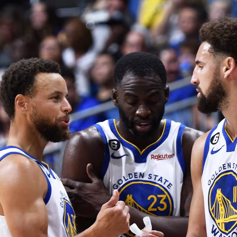 Stephen Curry, Draymond Green y Klay Thompson