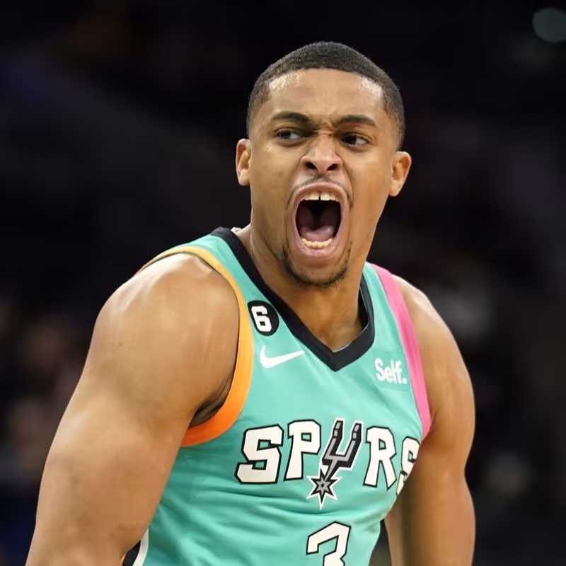 Keldon Johnson, jugador de San Antonio Spurs.