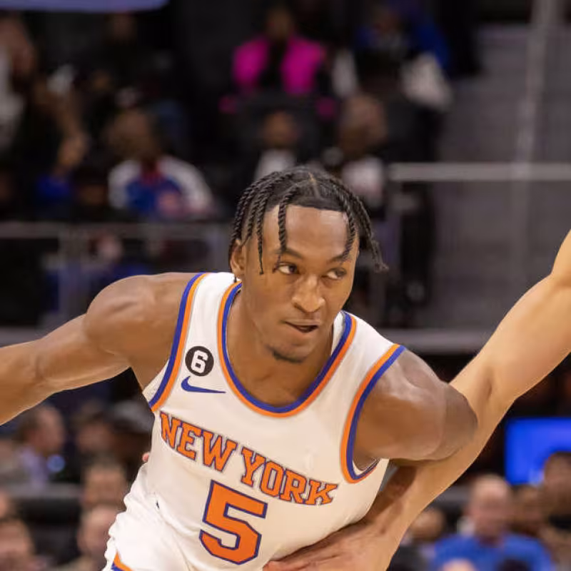 Cam Reddish, en un partido contra Detroit Pistons