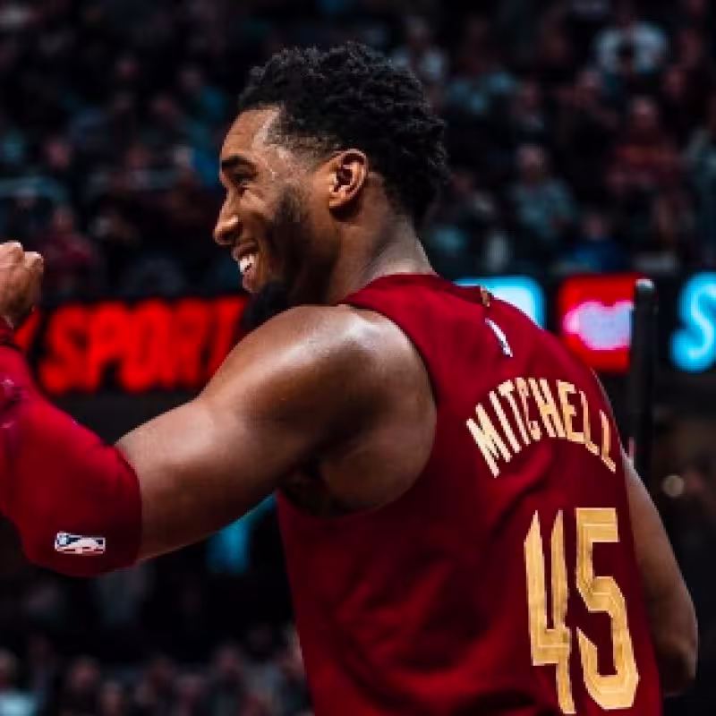 Donovan Mitchell, estrella de Cleveland Cavaliers. 