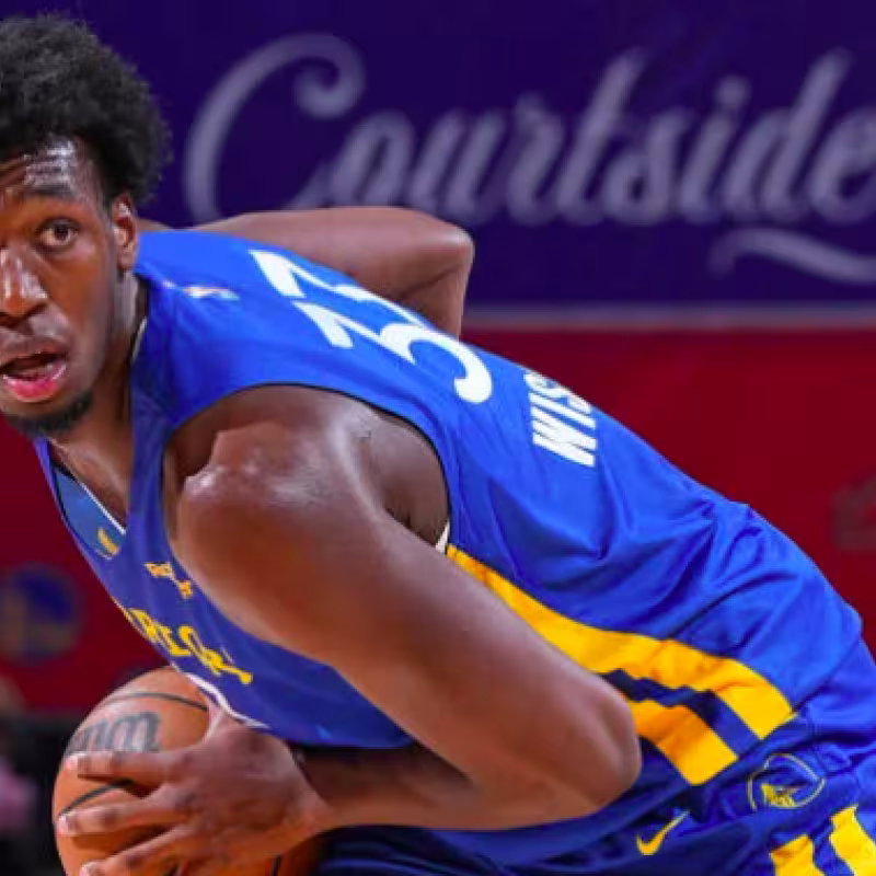 James Wiseman, en la rampa de salida de Golden State Warriors. 