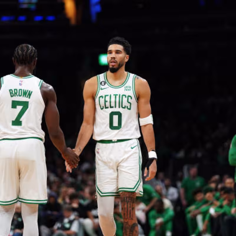 Jaylen Brown y Jayson Tatum, números. Foto: gettyimages