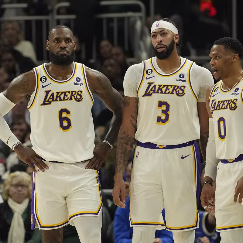 LeBron James, Anthony Davis y Russell Westbrook