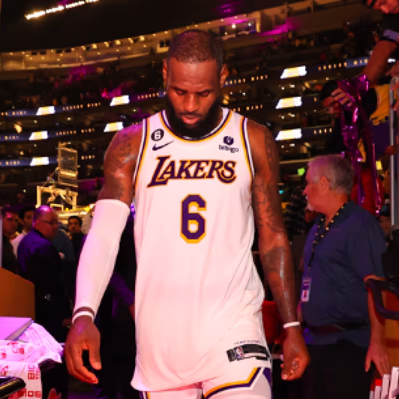 LeBron James, estrella de Los Angeles Lakers. 