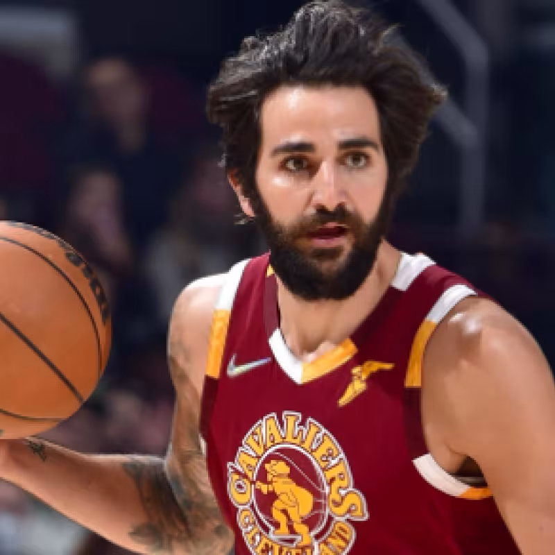 Ricky Rubio, con la camiseta de Cleveland Cavaliers. 
