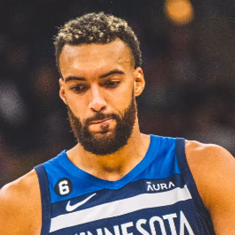 Rudy Gobert, con la camiseta de Minnesota Timberwolves