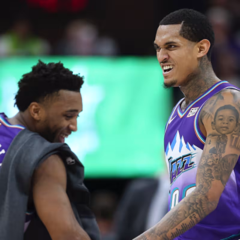 Donovan Mitchell y Jordan Clarkson