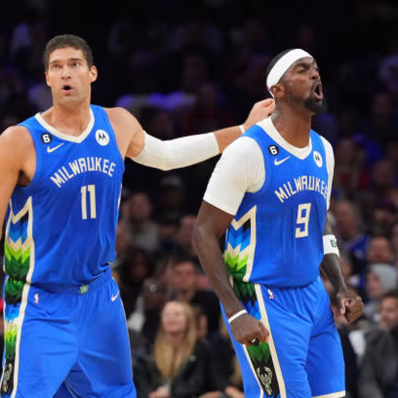 Brook López y Bobby Portis, mejores pívots NBA. Foto: gettyimages