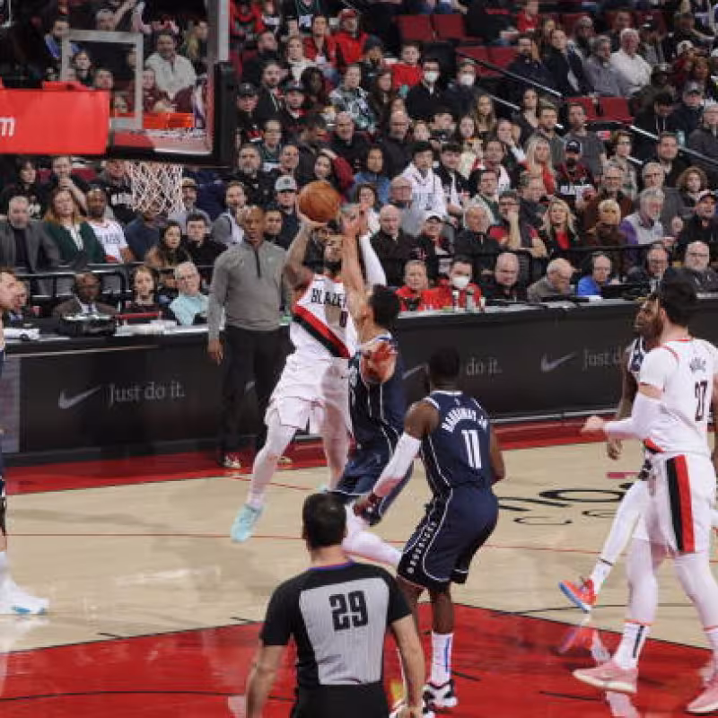 Portland Trail Blazers gana a Mavs de Doncic. Foto. gettyimages