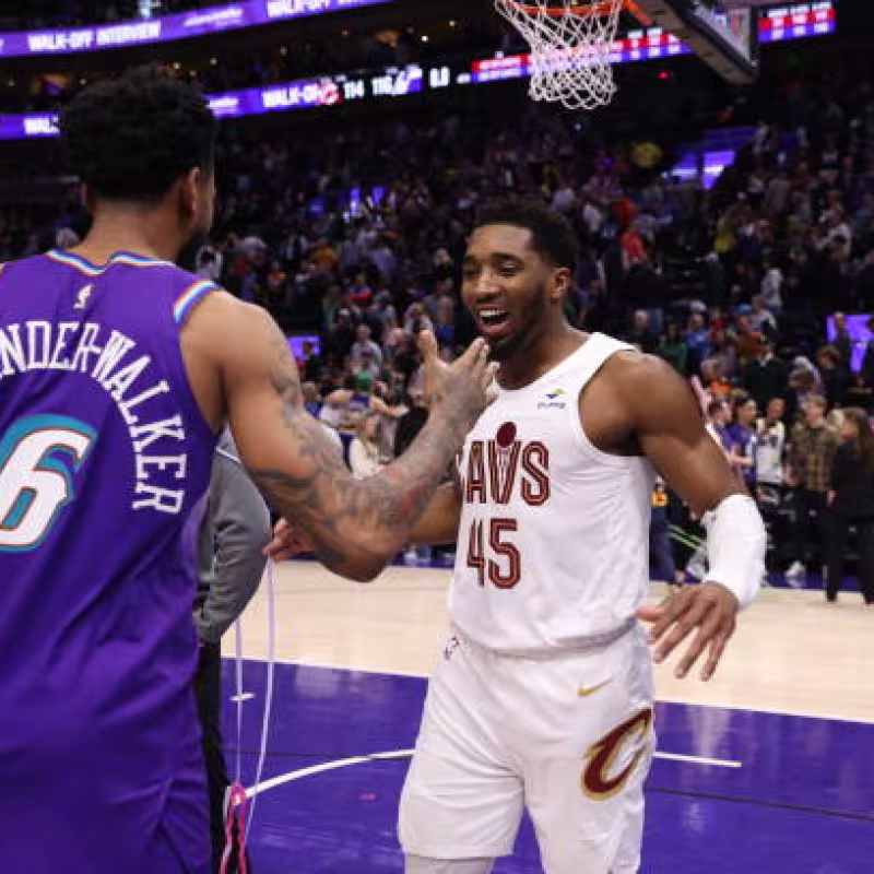 Donovan Mitchell, homenaje. Foto. gettyimages