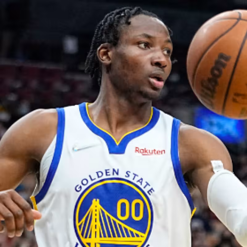 Jonathan Kuminga, jugador de Golden State Warriors. 
