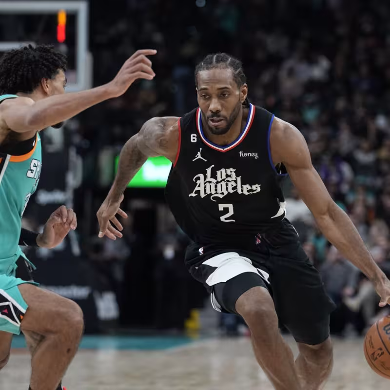 Kawhi Leonard, en un partido contra San Antonio Spurs
