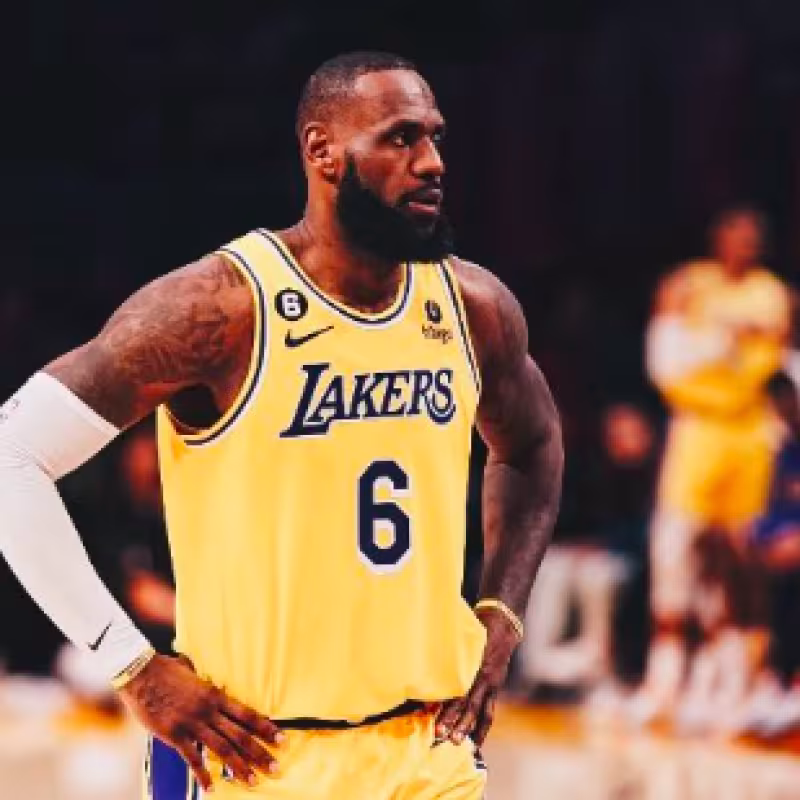 LeBron James, estrella de Los Angeles Lakers. 