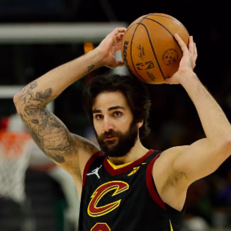 Ricky Rubio, con la camiseta de Cleveland Cavaliers. 