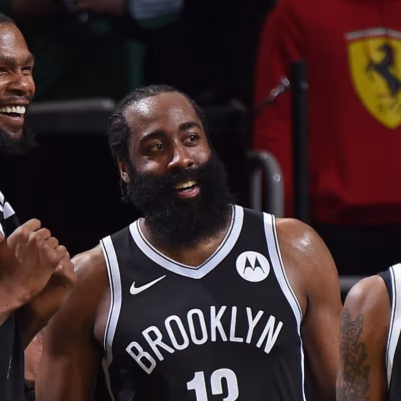 James Harden, Kevin Durant y Kyrie Irving.