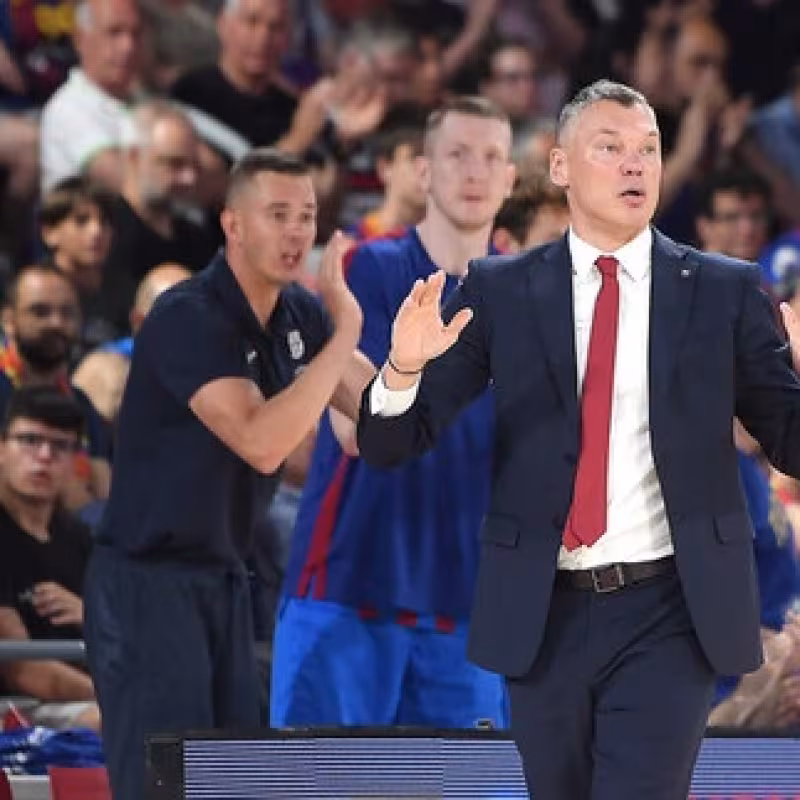Sarunas Jasikevicius, entrenador del F.C. Barcelona.