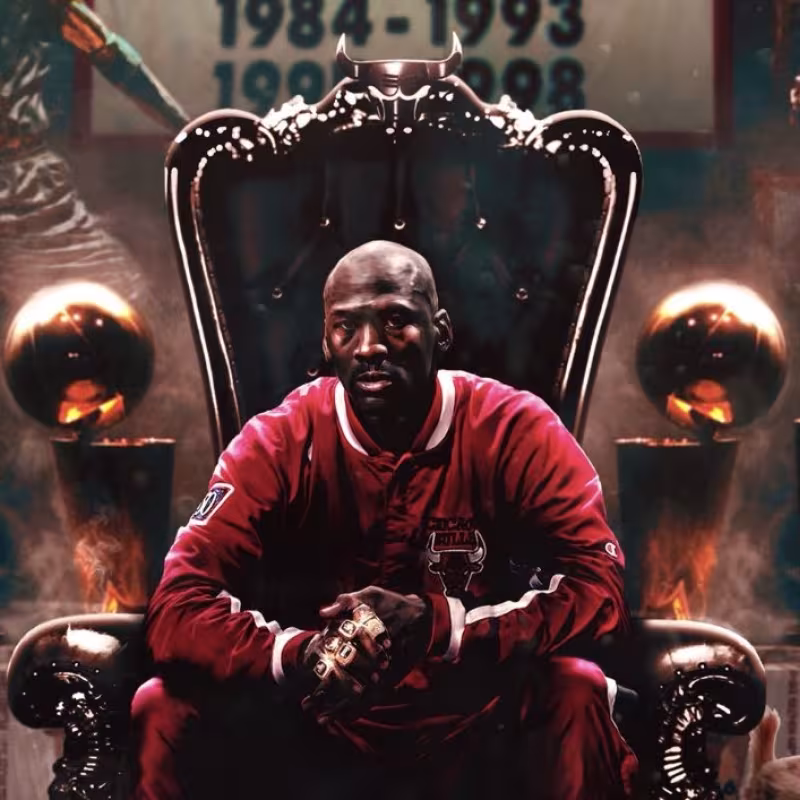 Michael Jordan, leyenda de la NBA.
