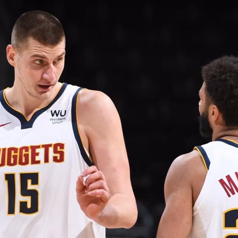 Nikola Jokic y Jamal Murray, jugadores de Denver Nuggets.
