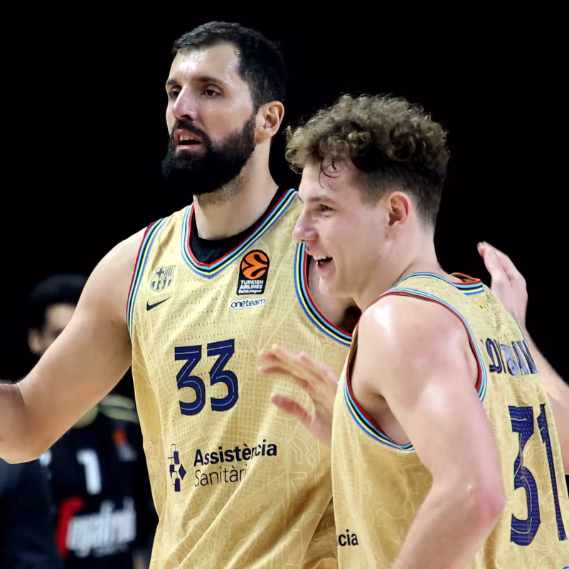 Nikola Mirotic, jugador del F.C. Barcelona de baloncesto.