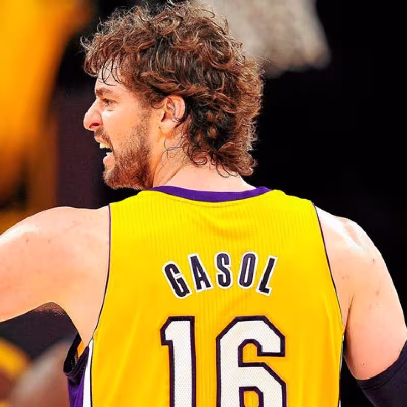 Pau Gasol, leyenda de Los Angeles Lakers.
