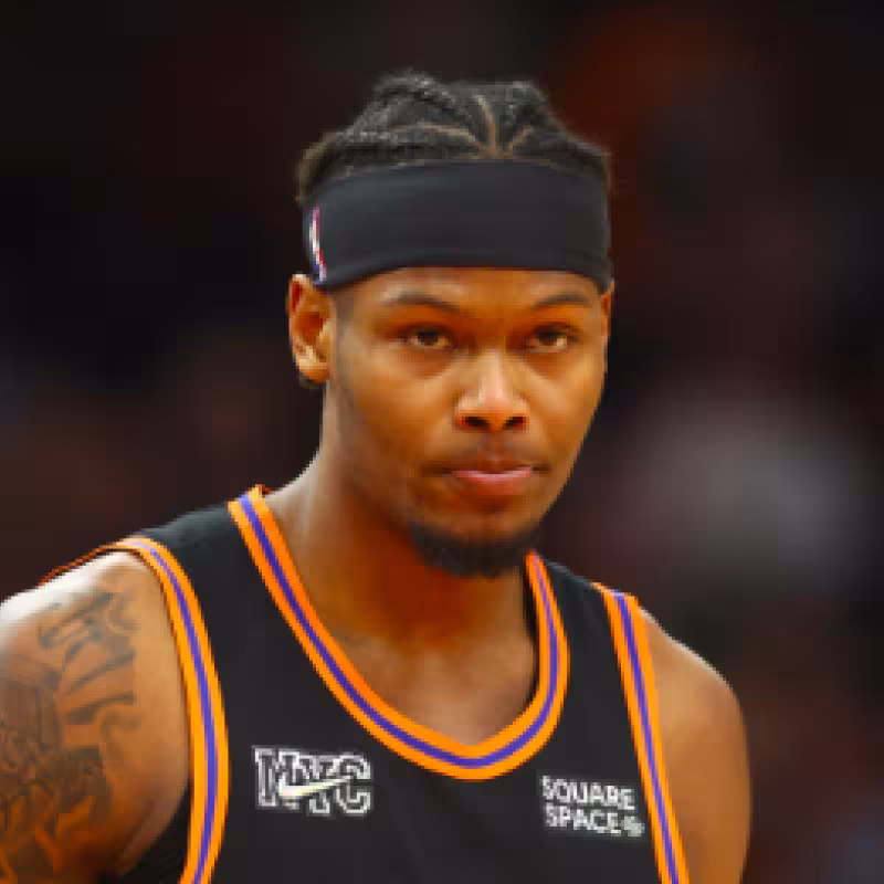 Cam Reddish, con la camiseta de New York Knicks. 