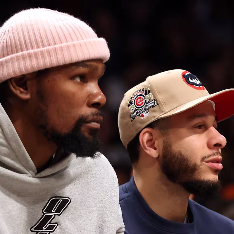 Kevin Durant y Seth Curry