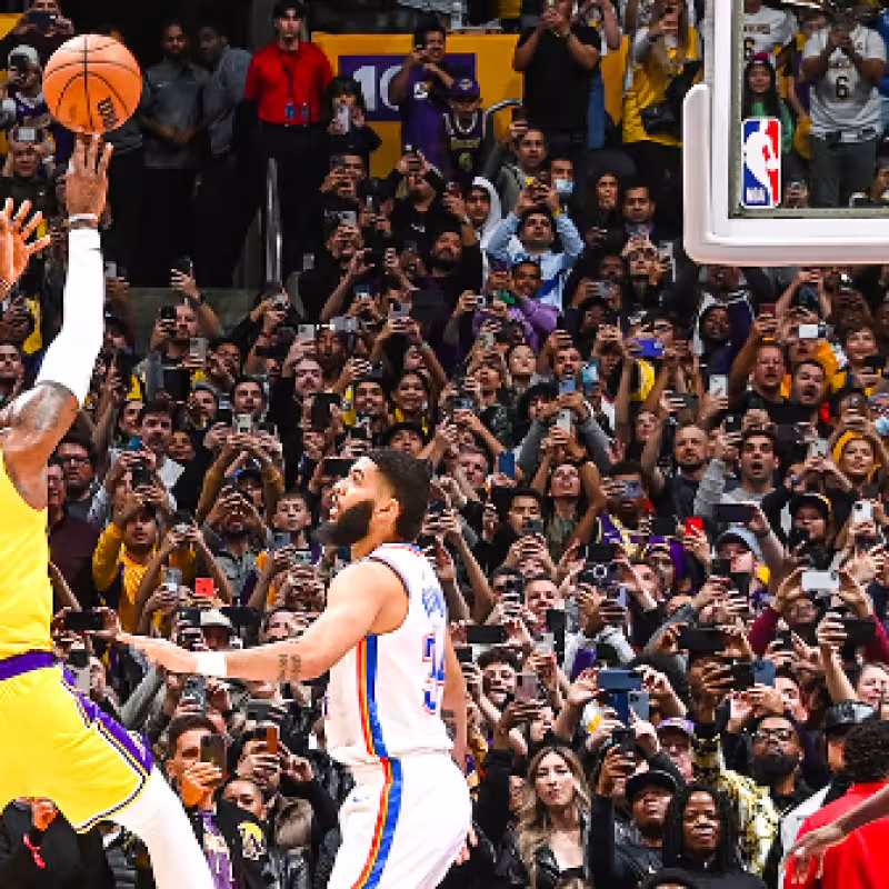 LeBron James, estrella de Los Angeles Lakers. 