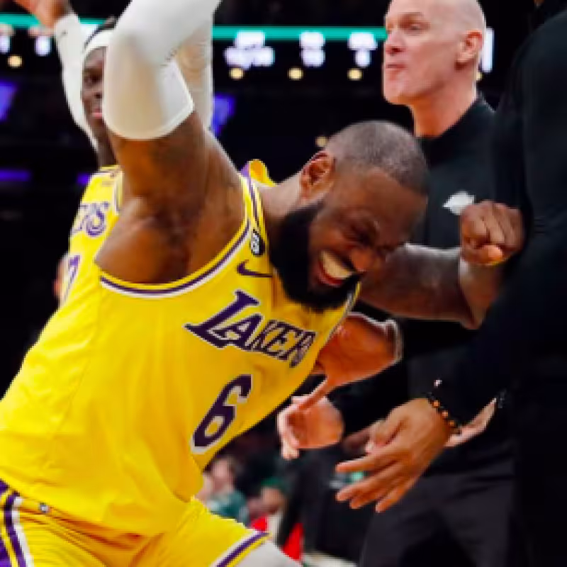 LeBron James, estrella de Los Angeles Lakers. 
