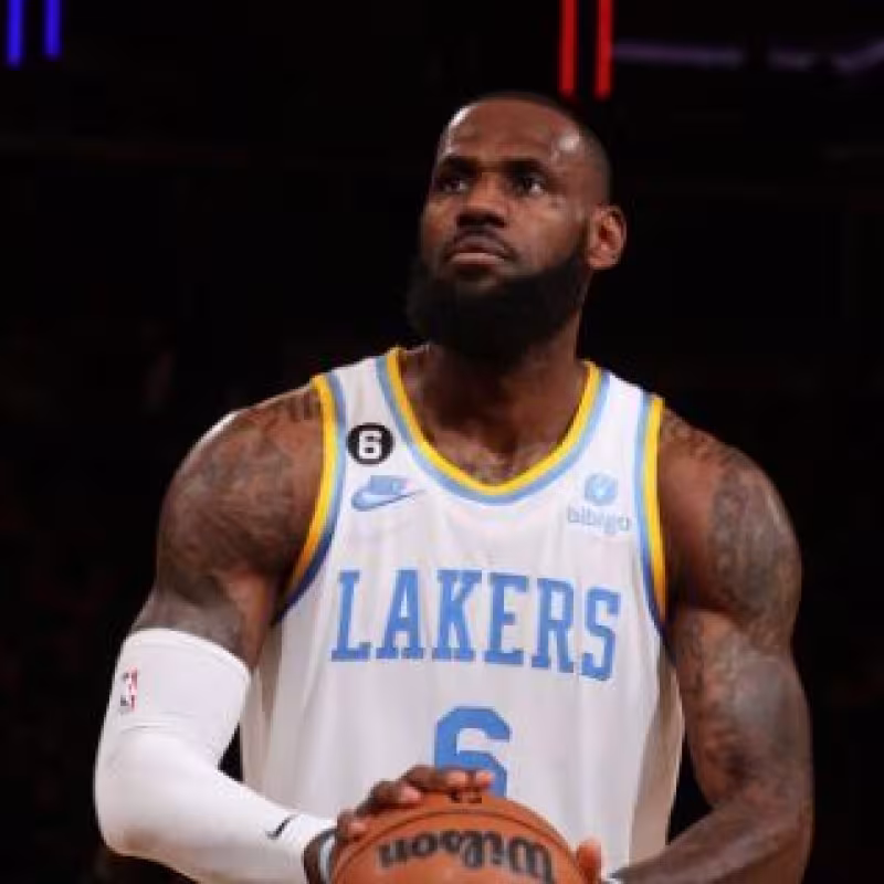 LeBron James, estrella de Los Angeles Lakers. 
