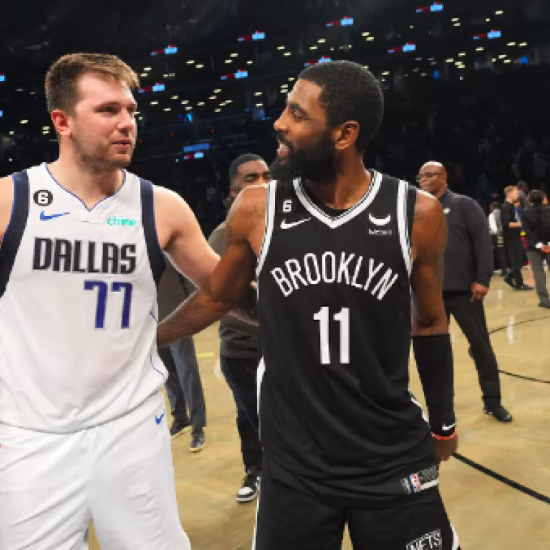Luka Doncic y Kyrie Irving, nuevos compañeros en Dallas Mavericks. 