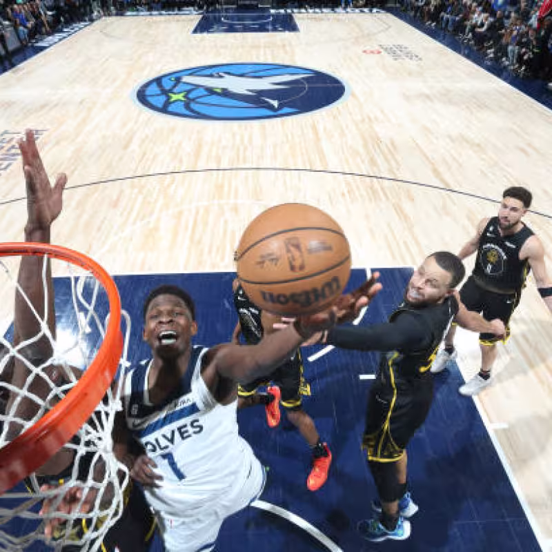 Anthony Edwards, remontada a Warriors. Foto: gettyimages