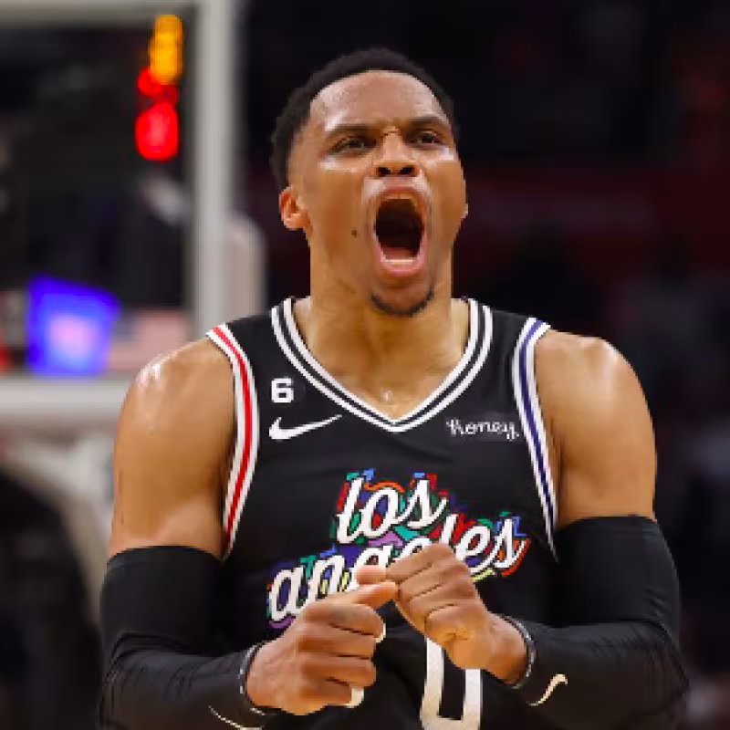 Russell Westbrook, estrella de Los Angeles Clippers. 