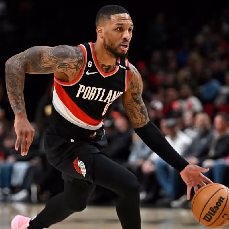 Damian Lillard, en un partido contra los Houston Rockets