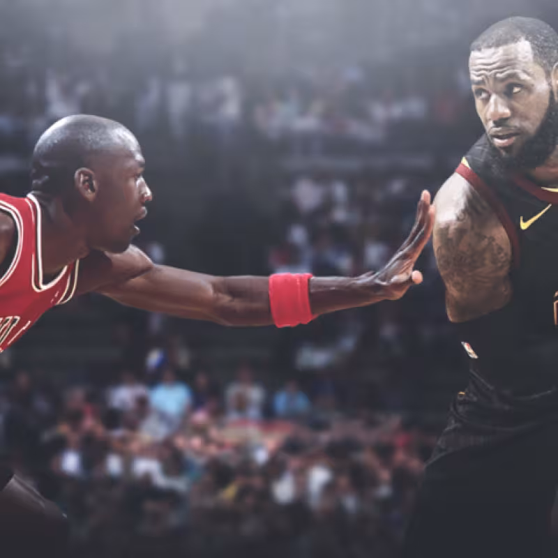 Michael Jordan y LeBron James, los dos mejores jugadores de la historia de la NBA