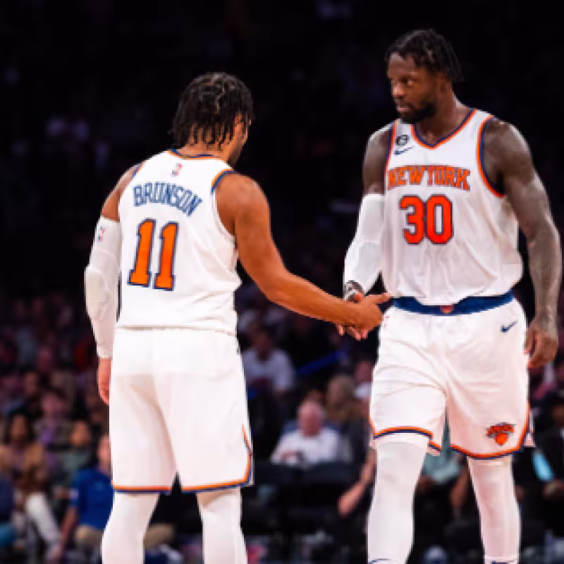 Julius Randle y Jalen Brunson, estrellas de los Knicks.