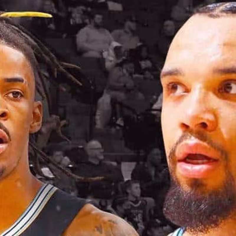 Ja Morant y Dillon Brooks, jugadores de Memphis Grizzlies.