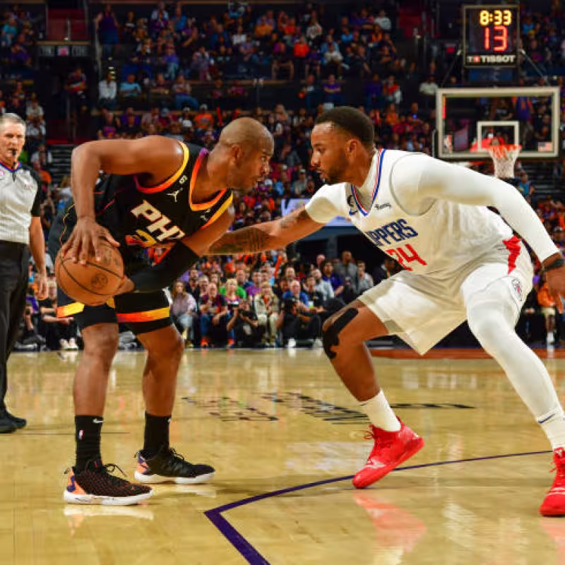 Chris Paul desafía a Kawhi. Foto: gettyimages