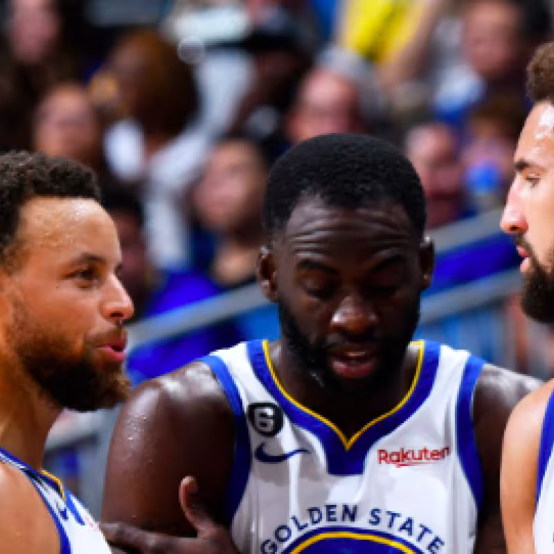 Curry, Thompson y Green, estrellas de los Warriors.
