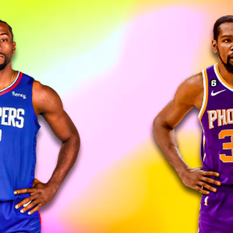 Leonard y Durant en un montaje de Fadeaway.