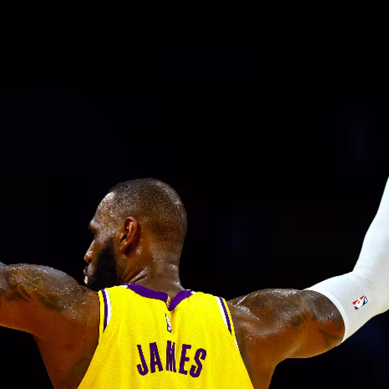 LeBron James, estrella de Los Angeles Lakers. 