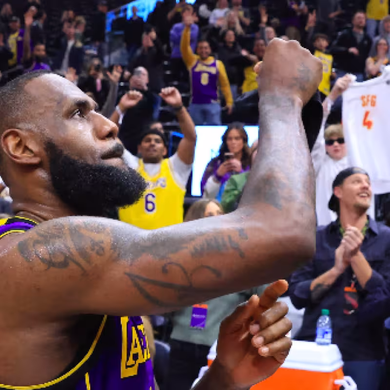 LeBron James, estrella de Los Angeles Lakers. 