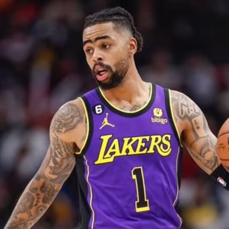 D'Angelo Russell, jugador de Los Angeles Lakers.