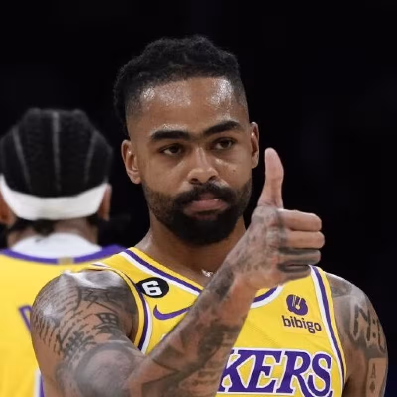 D'Angelo Russell, jugador de Los Angeles Lakers.