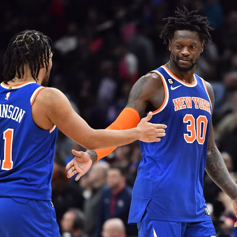 Jalen Brunson y Julius Randle