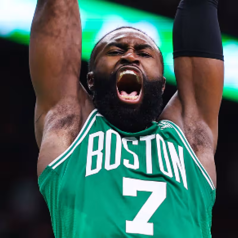 Jaylen Brown, estrella de Boston Celtics. 