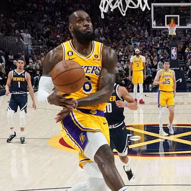 LeBron James, en las Finales de la Conferencia Oeste 2023 contra los Denver Nuggets