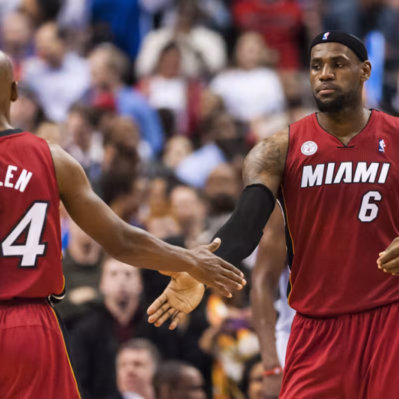Ray Allen y LeBron James