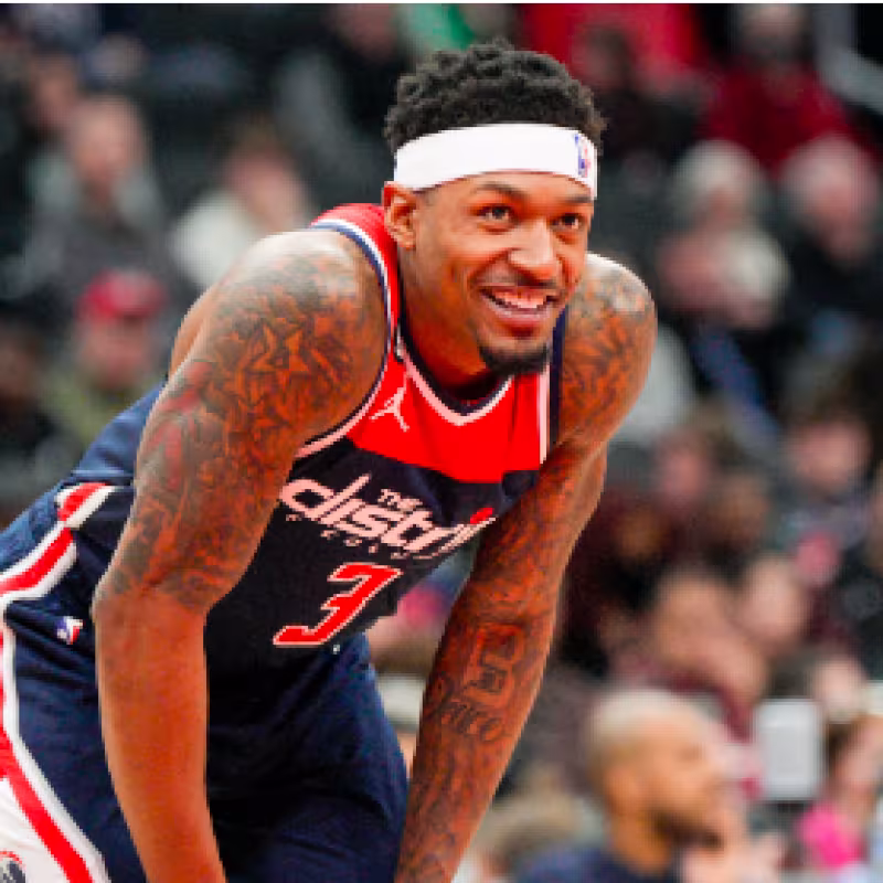 Bradley Beal, con la camiseta de Washington Wizards