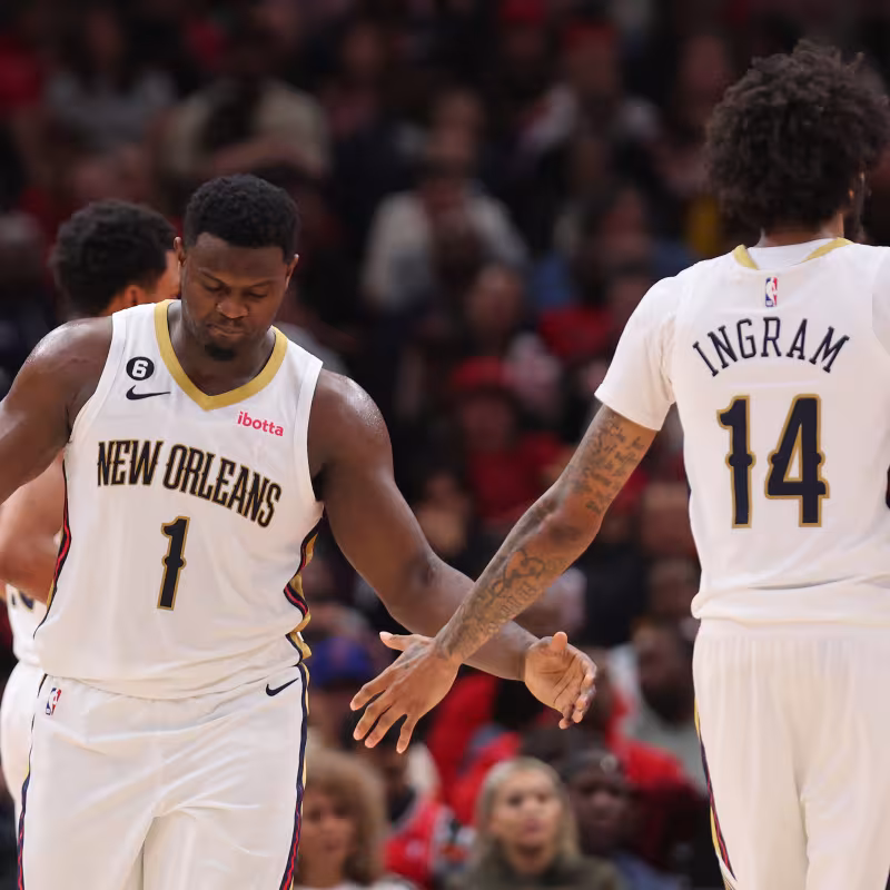 Zion Williamson y Brandon Ingram
